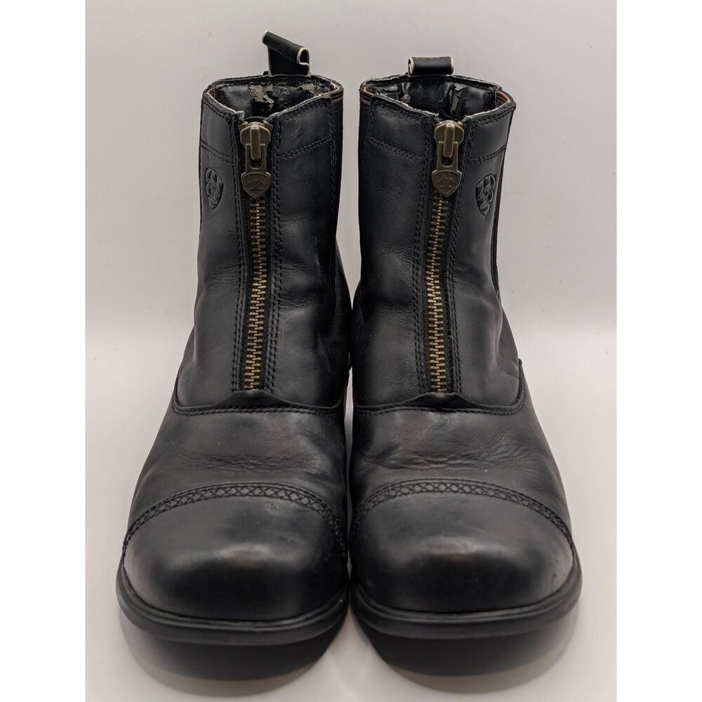 Ariat Heritage Zip Paddock Boots Black Women's Size 8.5B